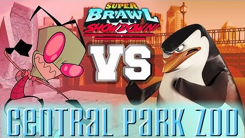 Invader Zim vs Skipper | Super Brawl Showdown v0.3.0b Full Match Gameplay