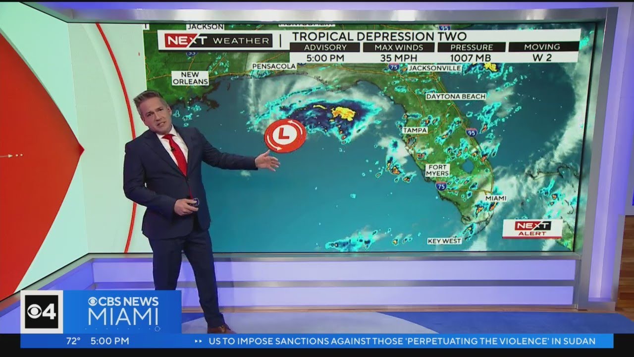 Tropical Depression #2 forms in the Gulf of Mexico - YouTube