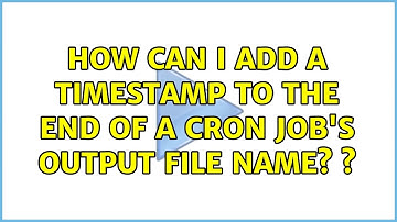 How can I add a timestamp to the end of a cron job
