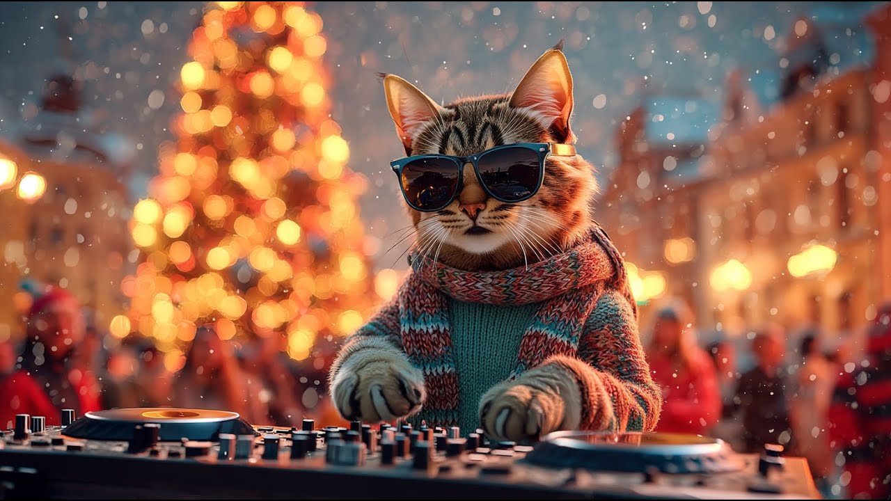 Christmas Festival Beats 🎄🐾 | DJ MIAWW Holiday House Mix | Cozy Winter Party