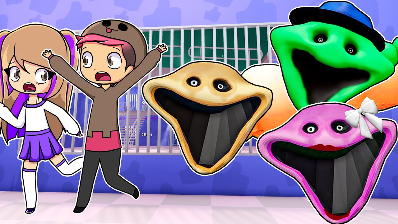 Escapamos de la PRISIÓN de la FAMILIA DEL GUSANO en Roblox !!