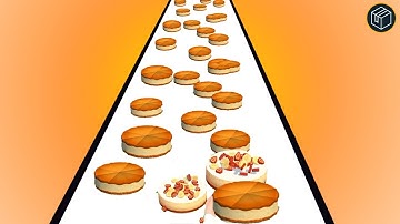 Cake Stack🍰 😋 All Levels Gameplay Android iOS Max Level New Update (Level 24) #arcadeboxgaming