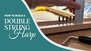 Watch me build a double strung cardboard harp