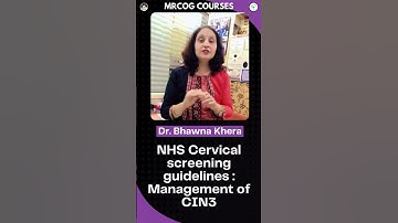 NHS Cervical screening Management of CIN3 Recalls MRCOG Part 2 Easy  MRCOG COURSES By Bhawna Khera