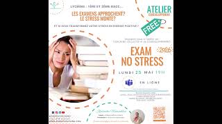 #Atelier de #coaching et de #codeveloppement : #Exam no #stress