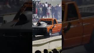 TRIGGAMAN IN THIS PROCHARGED MUSTANG AND NITROUS S-10 GETTING BUSY#explore #dragracing #grudgeracing