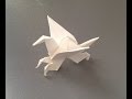 ペガサス 折り紙 折り方 作り方 立体 "origami" How to make an Pegasus