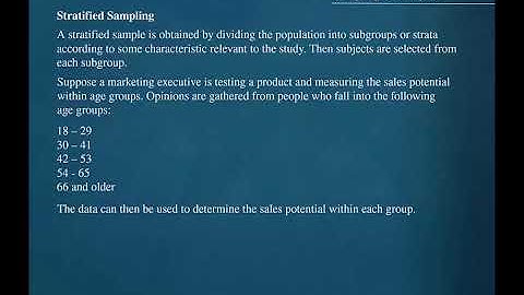 1.3 Sampling Techniques (Part 2 of 2)