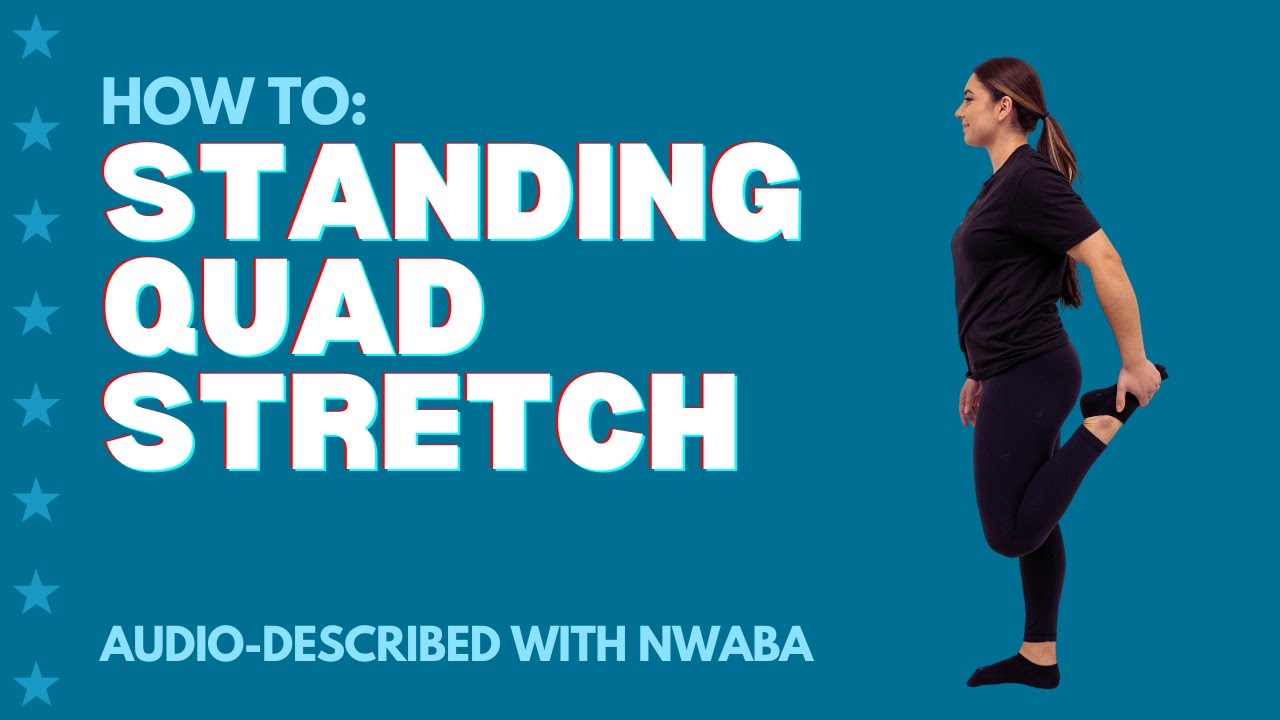standing quad stretch hiking form