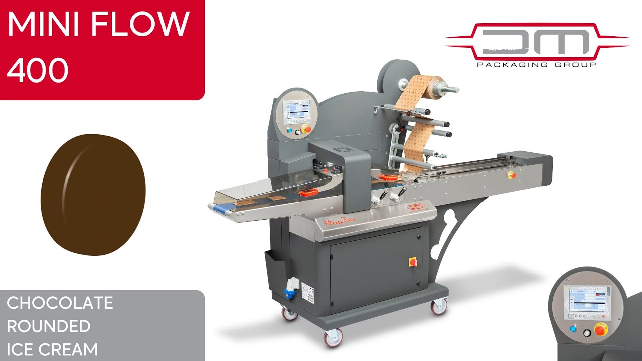 How Chocolate Rounded Ice Creams Are Packaged: MiniFlow 400 Workflow Demonstration
