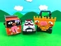【はたらくくるま にらめっこ対決 あっぷっぷ へんがお おもちゃ遊び】