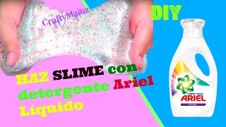 HAZ SLIME con detergente Ariel Líquido | slime o moco de gorila SIN BÓRAX  ni almidón - YouTube