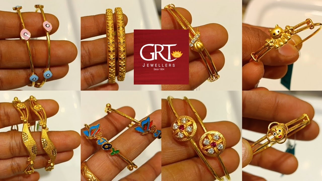 Buy Passion of Flowers Lattice Pattern Gold Bracelets |GRT Jewellers