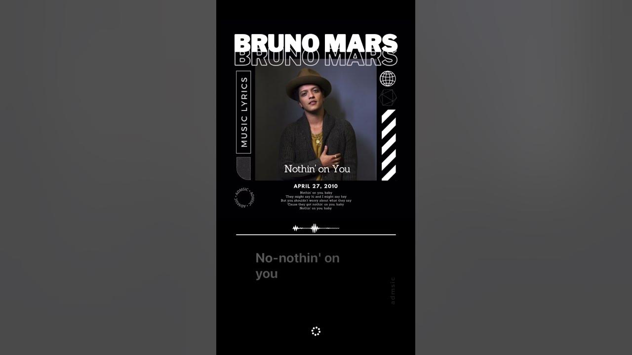 Nothin’ on You - Bruno Mars feat B.o.B #musicvideo #musiclyrics #brunomars #bob