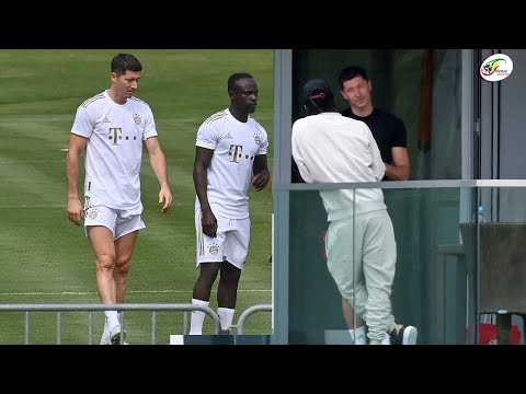 La belle complicité entre Lewandowski et Sadio Mané à l'entrainement du Bayern !