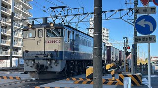 3071レ EF65-2080+コキ20両 藤枝駅通過