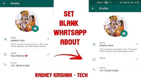 How to set Blank whatsapp Status | Set Blank Whatsapp Status  | Whatsapp Blank About