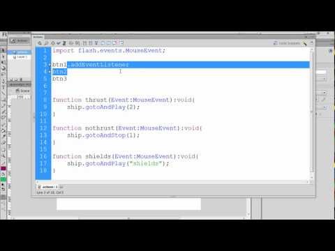 An Interactive Flash Spaceship with Movieclips and Buttons - Part 4 AS3