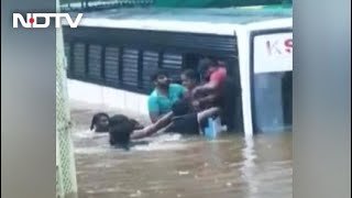 Dramatic Videos Show Kerala Rain Nightmare As Floods Take Cars, Bus