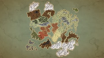 Wonderdraft Epic Fantasy Map Timelapse "Valloras" (+World/Map Download)