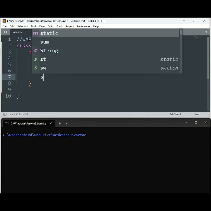Sum of two Numbers program in Java . - YouTube