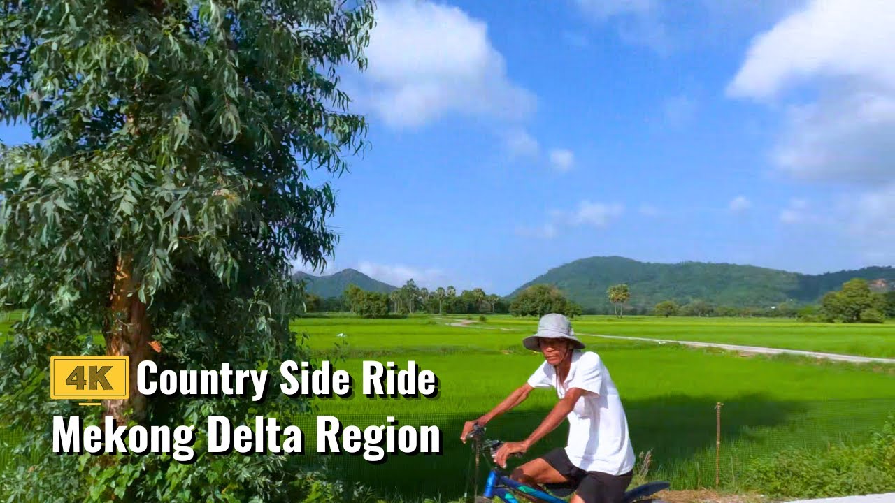 An Giang Vietnam Countryside Ride - 4K Ride