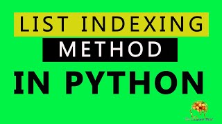 #11 Indexing And Slicing a List In Python | Complete Python Tutorial For Beginners In Hindi 2020 |