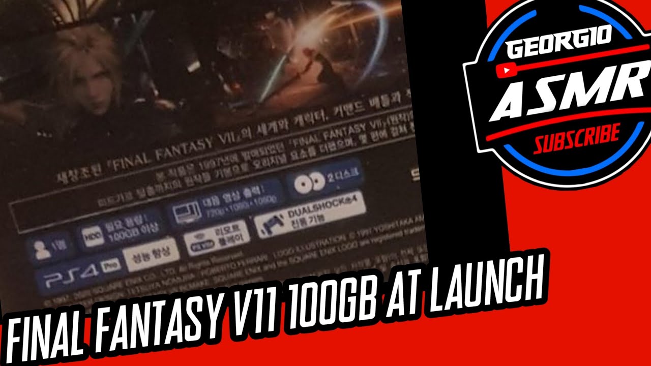 Final Fantasy V11 Remake 100GB At Launch + Physical Deluxe Edition Details