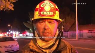 Apartment Complex Fire / VICTORVILLE  RAW FOOTAGE