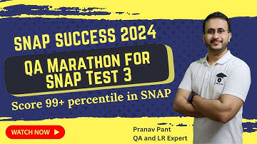 SNAP Success 2024 - QA Marathon for SNAP 3 | Important for SNAP 2024 | MBA Karo