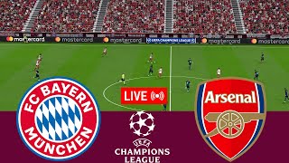 [LIVE] Bayern Munchen vs Arsenal. UEFA Champions League 23/24 Full Match - VideoGame Simulation