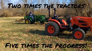 Tractor Team Work! Brush Clearing Day 2! by Upstate Gearheads 2,041 views 1 year ago 16 minutes