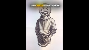 Other Emojis in Real Life Art vs This Drawing