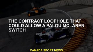 The contractual fault which could allow a Palou McLaren switch
