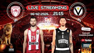ΟΛΥΜΠΙΑΚΟΣ  -  ΒΙΡΤΟΥΣ ΜΠΟΛΟΝΙΑ    (06-02-2026)     27η αγωνιστική της Euroleague.