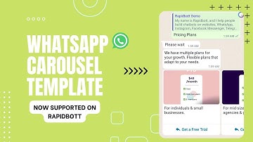 WhatsApp Carousel message Template