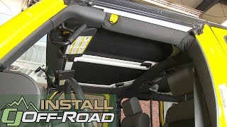 Jeep Wrangler DEI Boom Mat Sound Deadening Headliner Black Hardtop 4-Door 2007-2010 Installation