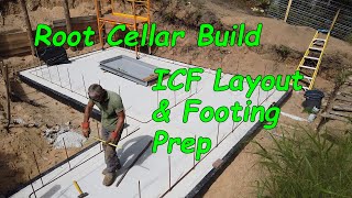 ICF Root Cellar - Layout & Rebar Install _