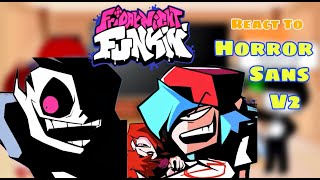 Horror Sans || Fnf React To Midnight Hunger V2 CANCELLED BUILD (Undertale)