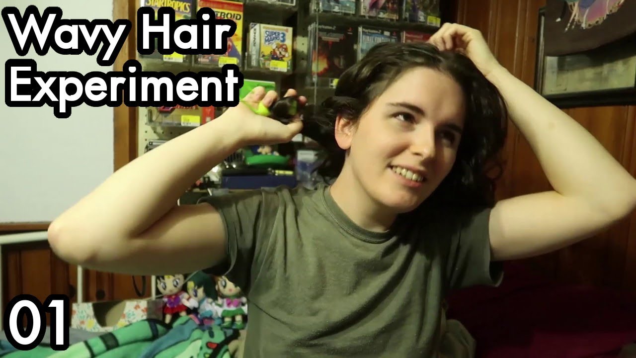 Hairstyle Experiment 01 first try at wavy hair YouTube