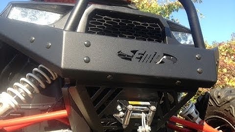 Polaris RZR XP1000 Front Brushguard install video from EMP P/N: 12375