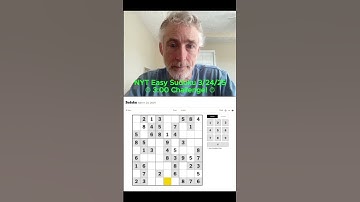 #shorts #sudoku #logicpuzzles Can I Solve the NYT Easy Sudoku in Under 3 Minutes?