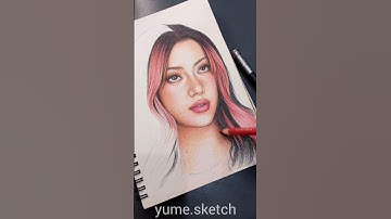 drawing Megan from KATSEYE #shorts #katseye