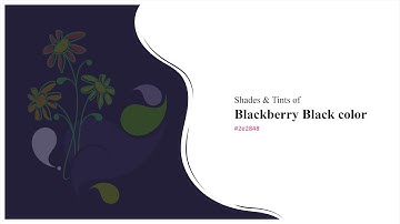Shades & Tints of Blackberry Black color #2e2848 A Cool Violet color #282340 #231f38 #453f5c