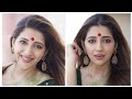 Stay summer chic saree styling with natural makeup by sreenanda shankar