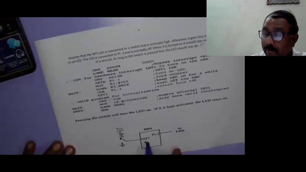 Interrupt in 8051 microcontroller Part II - YouTube