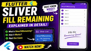 SliverFillRemaining Flutter Tutorial | Fix Empty Space & Sticky Bottom Button | IT WALA screenshot 5