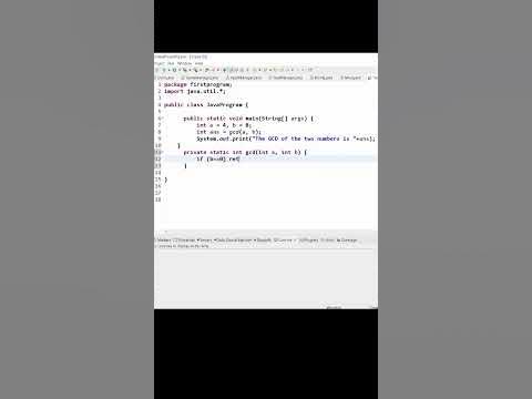 GCD / HCF Of Two Number In O(log(n)) in Java Using Recursion - YouTube