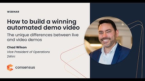Webinar | How to build a winning automated demo video with Chad Wilson