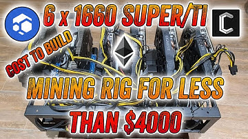 Cost to build a Mining Rig - GTX 1660 Ti / Super - Nov 2021